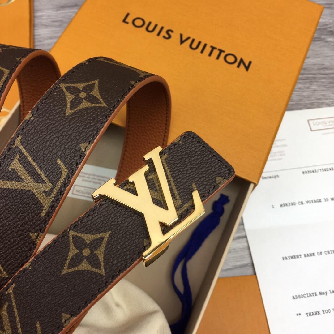 LV CINTURA LV INITIALES 30 MM REVERSIBILE