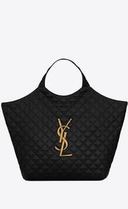 MAXI SHOPPING BAG ICARE IN PELLE DI AGNELLO TRAPUNTATA